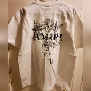 Amiri t shirt cherub sketch white size large
